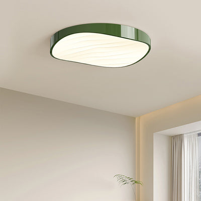 Modern Minimalist Cylindrical Rectangular Iron Acrylic LED Flush Mount Ceiling Light For Bedroom
