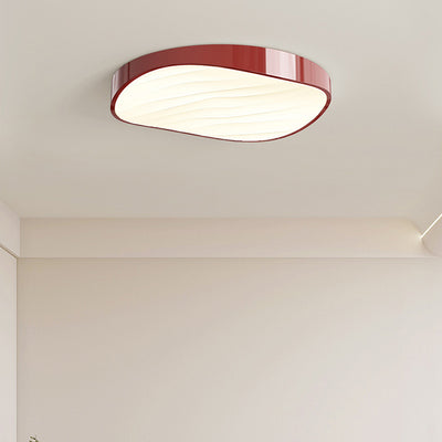 Modern Minimalist Cylindrical Rectangular Iron Acrylic LED Flush Mount Ceiling Light For Bedroom