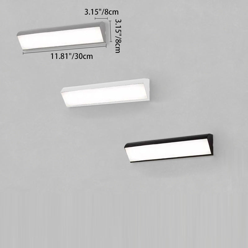 Modern Minimalist Waterproof Outdoor Square Aluminum Acrylic LED Wall Scone Lamp For Outdoor Patio