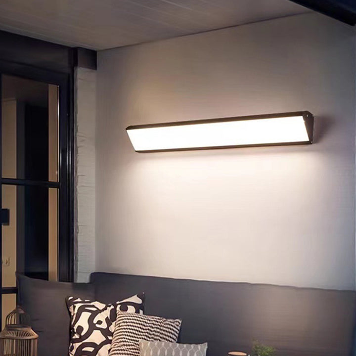 Applique murale LED en aluminium acrylique carré minimaliste moderne imperméable pour patio extérieur 