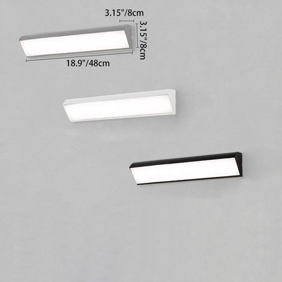 Modern Minimalist Waterproof Outdoor Square Aluminum Acrylic LED Wall Scone Lamp For Outdoor Patio