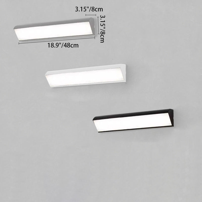 Modern Minimalist Waterproof Outdoor Square Aluminum Acrylic LED Wall Scone Lamp For Outdoor Patio
