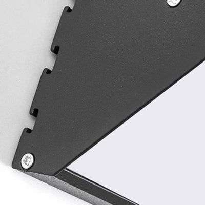 Modern Minimalist Waterproof Outdoor Square Aluminum Acrylic LED Wall Scone Lamp For Outdoor Patio