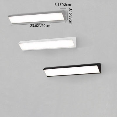Modern Minimalist Waterproof Outdoor Square Aluminum Acrylic LED Wall Scone Lamp For Outdoor Patio