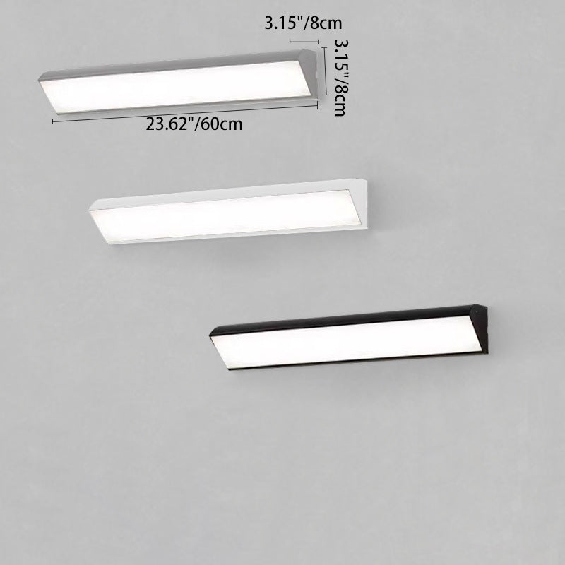 Modern Minimalist Waterproof Outdoor Square Aluminum Acrylic LED Wall Scone Lamp For Outdoor Patio