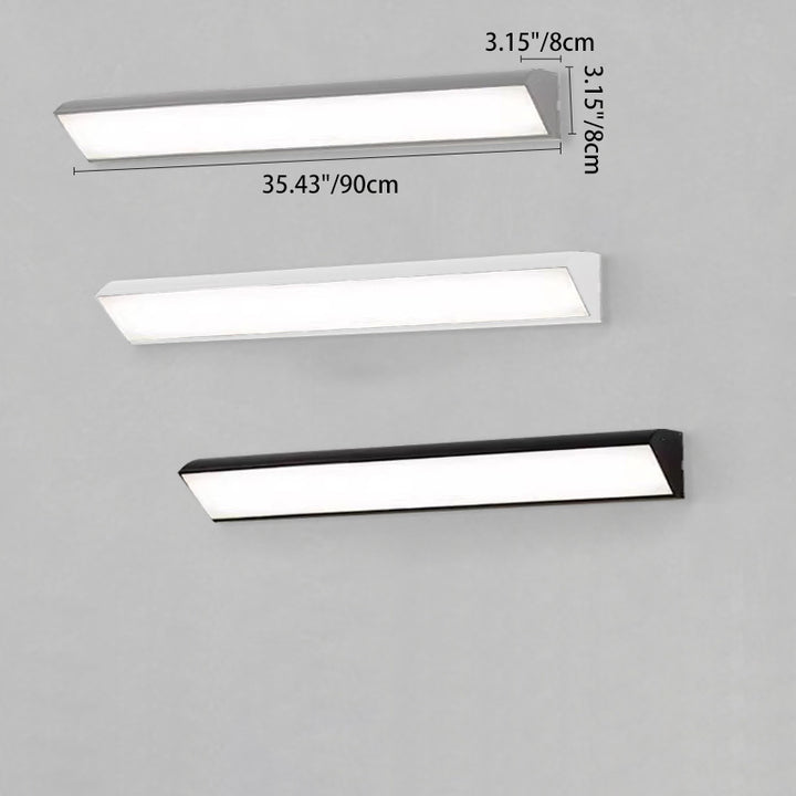 Modern Minimalist Waterproof Outdoor Square Aluminum Acrylic LED Wall Scone Lamp For Outdoor Patio