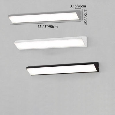 Modern Minimalist Waterproof Outdoor Square Aluminum Acrylic LED Wall Scone Lamp For Outdoor Patio