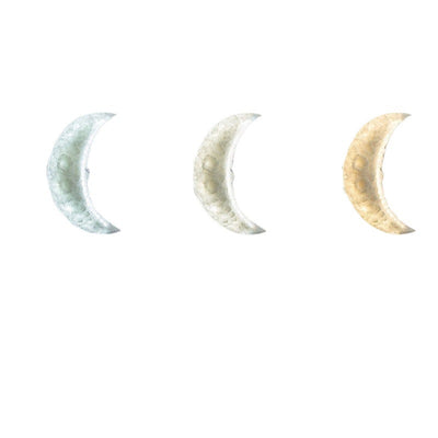 Contemporary Creative Moon Round Resin LED Wall Sconce Lamp For Bedroom