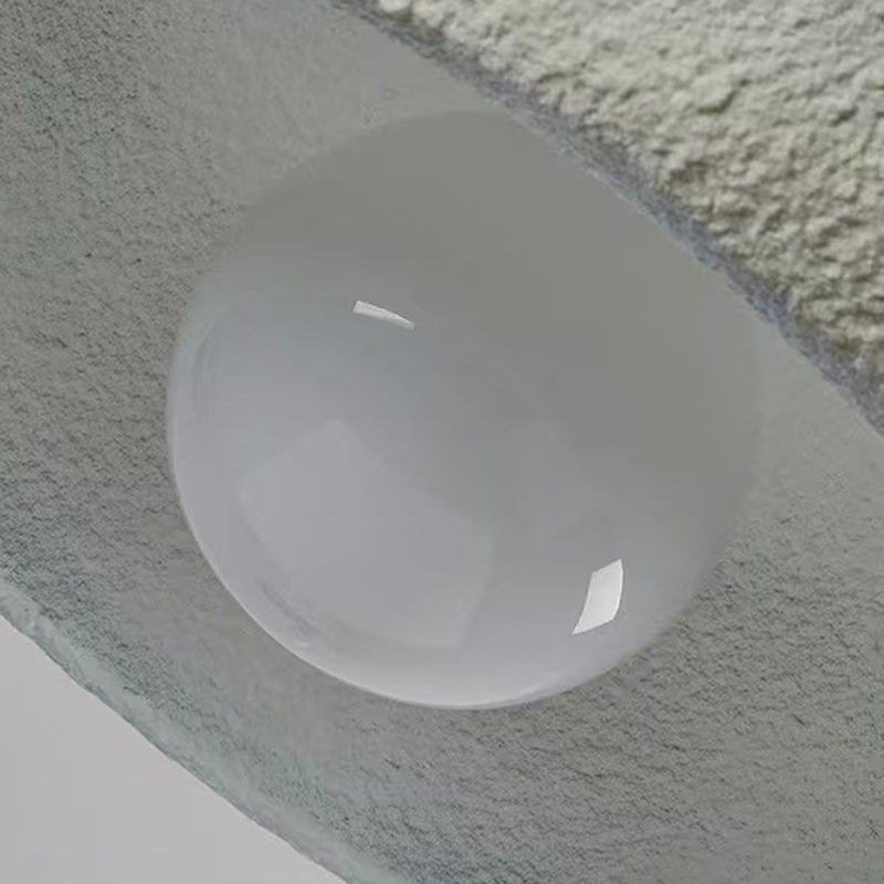Moderne minimalistische zylindrische runde Harz-Glas-Pendelleuchte mit 1 Licht für das Esszimmer 