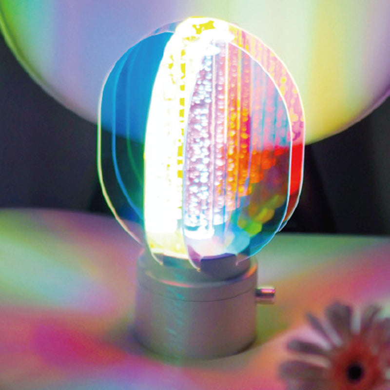 Contemporary Creative Cylindrical Aluminum Acrylic LED Table Lamp For Bedroom