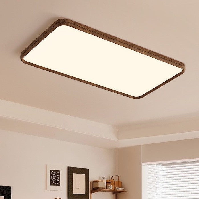 Modern Minimalist Round Rectangular Square Aluminum Acrylic LED Flush Mount Ceiling Light For Bedroom