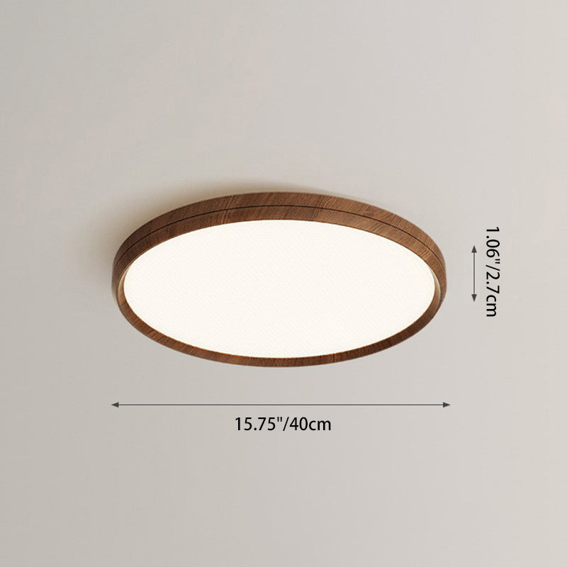 Lumière de Plafond LED Encastrée Moderne Minimaliste Ronde Rectangulaire Carrée en Aluminium Acrylique Pour Chambre 