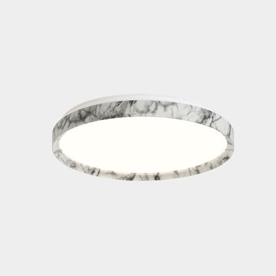 Modern Minimalist Round Cylindrical Iron Acrylic LED Flush Mount Ceiling Light For Bedroom