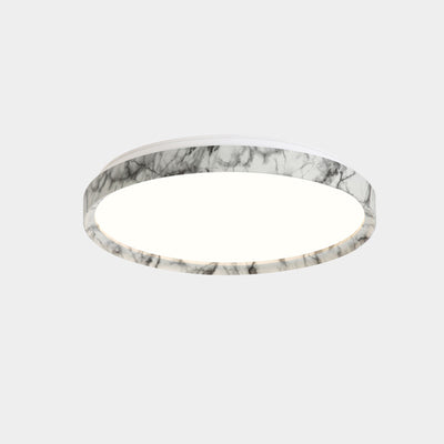 Modern Minimalist Round Cylindrical Iron Acrylic LED Flush Mount Ceiling Light For Bedroom