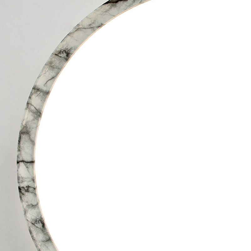 Modern Minimalist Round Cylindrical Iron Acrylic LED Flush Mount Ceiling Light For Bedroom