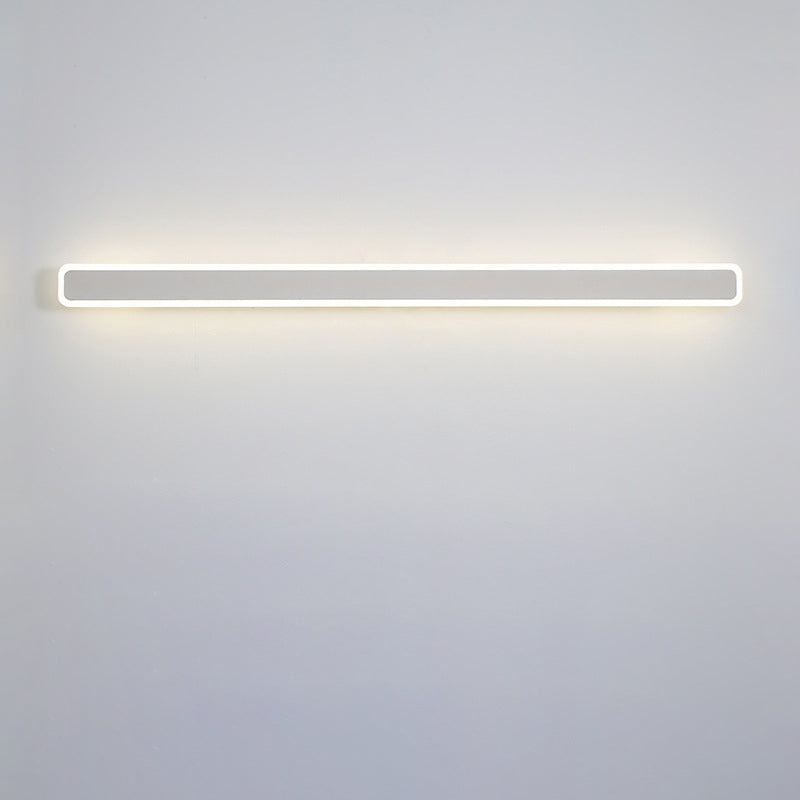 Modern Minimalist Rectangular Iron Acrylic LED Wall Scone Lamp For Living Room