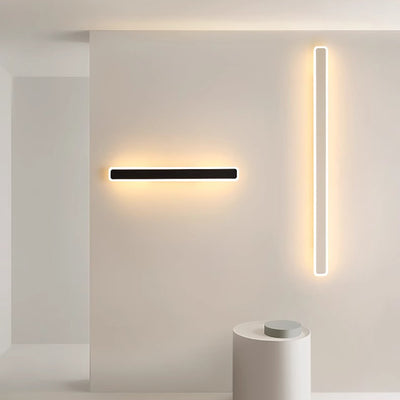 Modern Minimalist Rectangular Iron Acrylic LED Wall Scone Lamp For Living Room