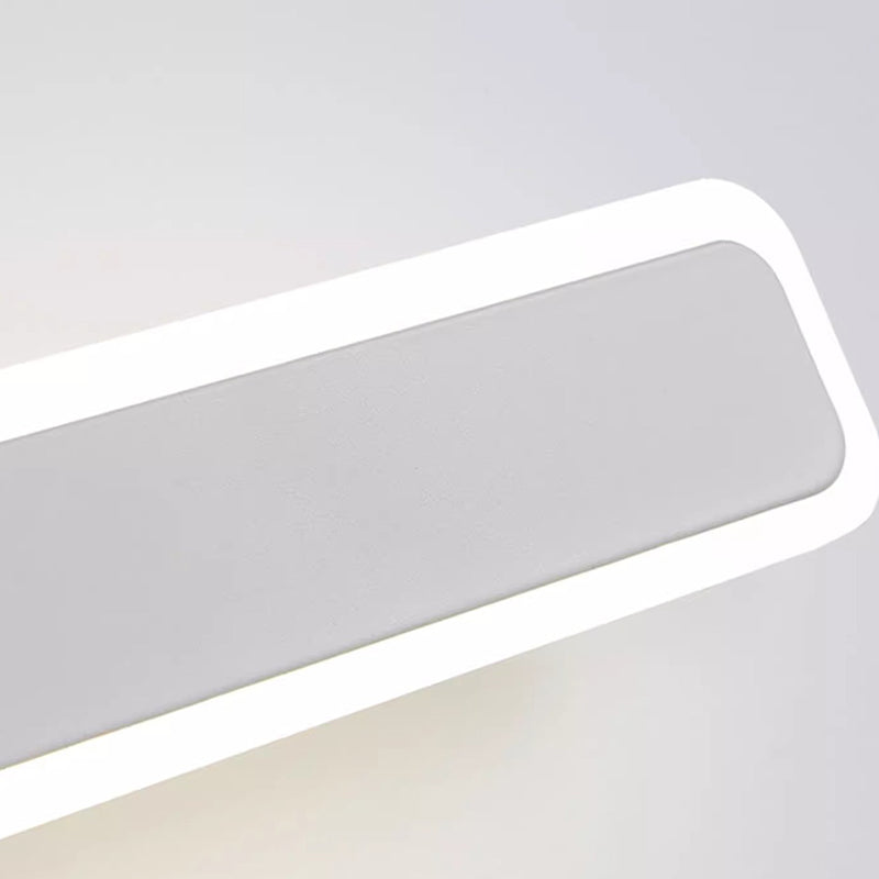 Modern Minimalist Rectangular Iron Acrylic LED Wall Scone Lamp For Living Room