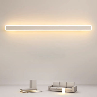 Modern Minimalist Rectangular Iron Acrylic LED Wall Scone Lamp For Living Room