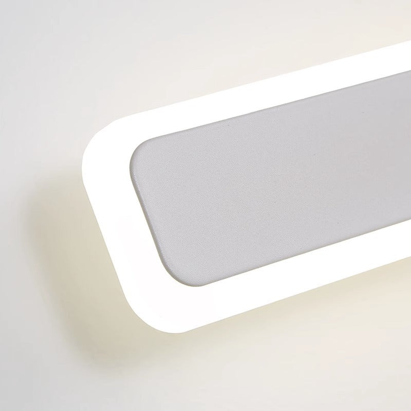 Modern Minimalist Rectangular Iron Acrylic LED Wall Scone Lamp For Living Room