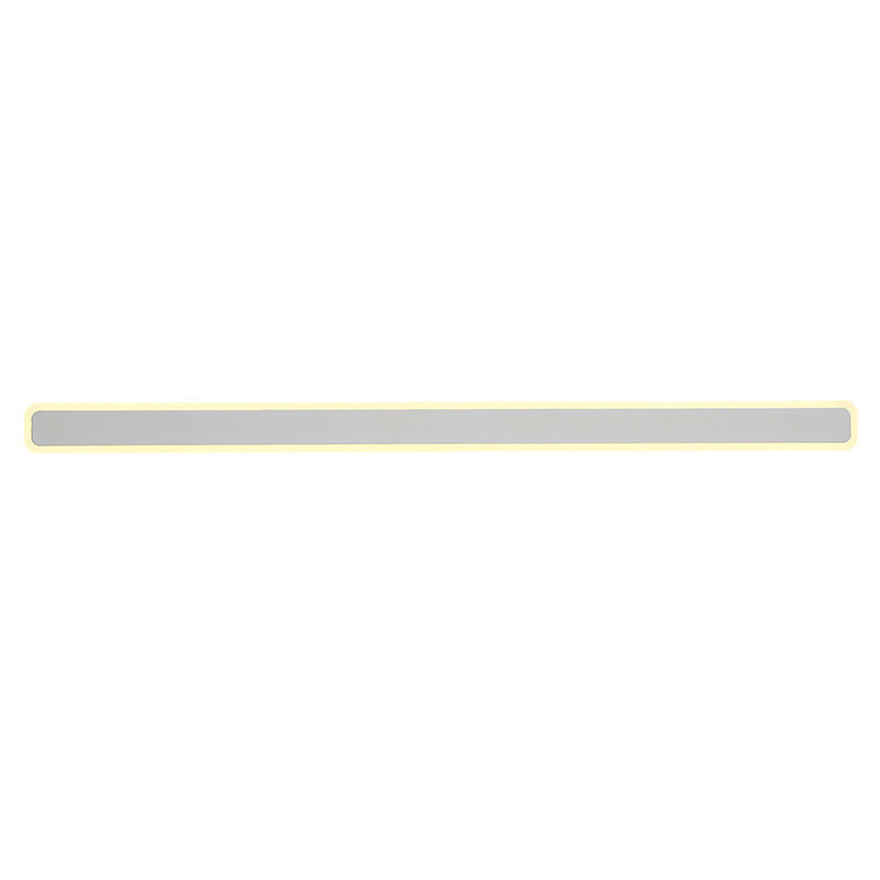 Modern Minimalist Rectangular Iron Acrylic LED Wall Scone Lamp For Living Room