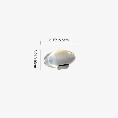 Contemporary Creative Spherical Oval Iron Crystal LED Projector Lamp Table Lamp For Living Room
