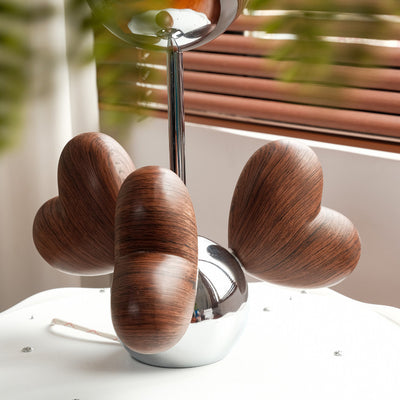 Contemporary Creative Pumpkin Heart-Shaped Iron Acrylic LED Semi-Flush Mount Ceiling Light For Bedroom