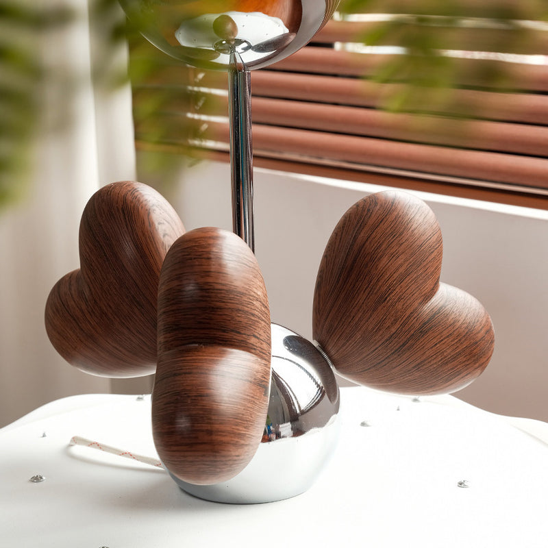 Contemporary Creative Pumpkin Heart-Shaped Iron Acrylic LED Semi-Flush Mount Ceiling Light For Bedroom