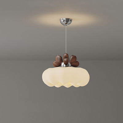 Contemporary Creative Pumpkin Heart-Shaped Iron Acrylic LED Pendent Light For Bedroom