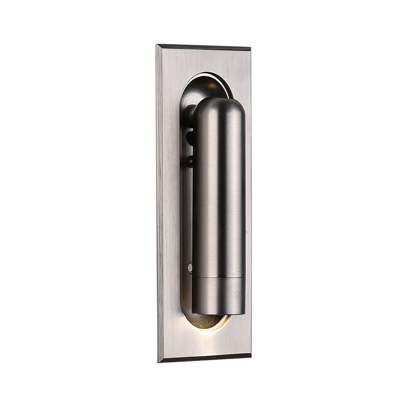 Contemporary Creative Cylindrical Rectangular Acrylic Aluminum Inset LED Wall Scone Lamp For Bedroom