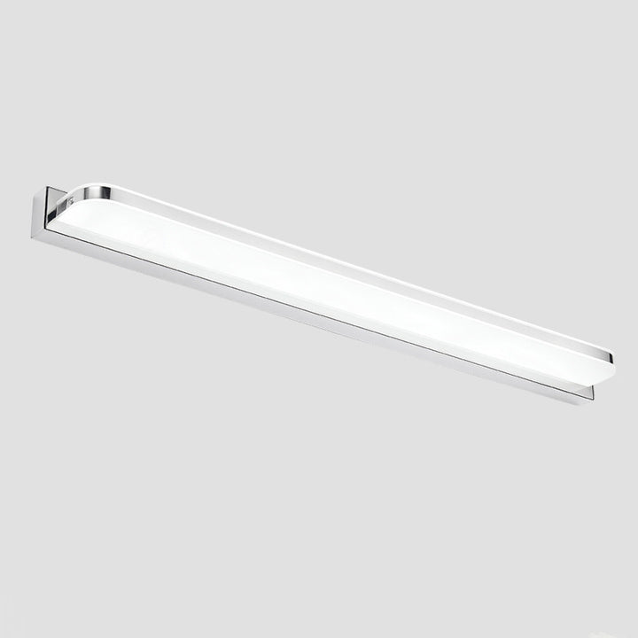 Modern Minimalist Waterproof Rectangular Stainless Steel Acrylic LED Vanity Light Wall Scone Lamp For Bathroom