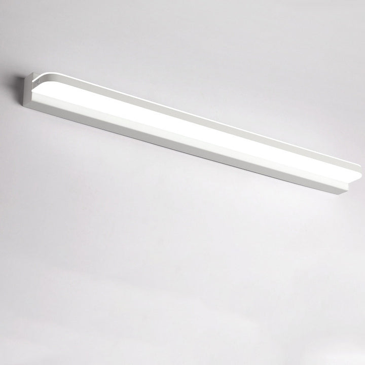 Modern Minimalist Waterproof Rectangular Stainless Steel Acrylic LED Vanity Light Wall Scone Lamp For Bathroom