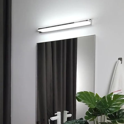 Modern Minimalist Waterproof Rectangular Iron Acrylic LED Vanity Light Wall Scone Lamp For Bathroom