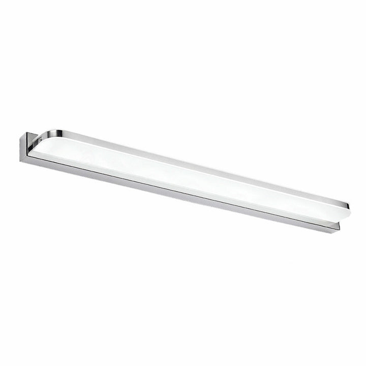 Modern Minimalist Waterproof Rectangular Stainless Steel Acrylic LED Vanity Light Wall Scone Lamp For Bathroom