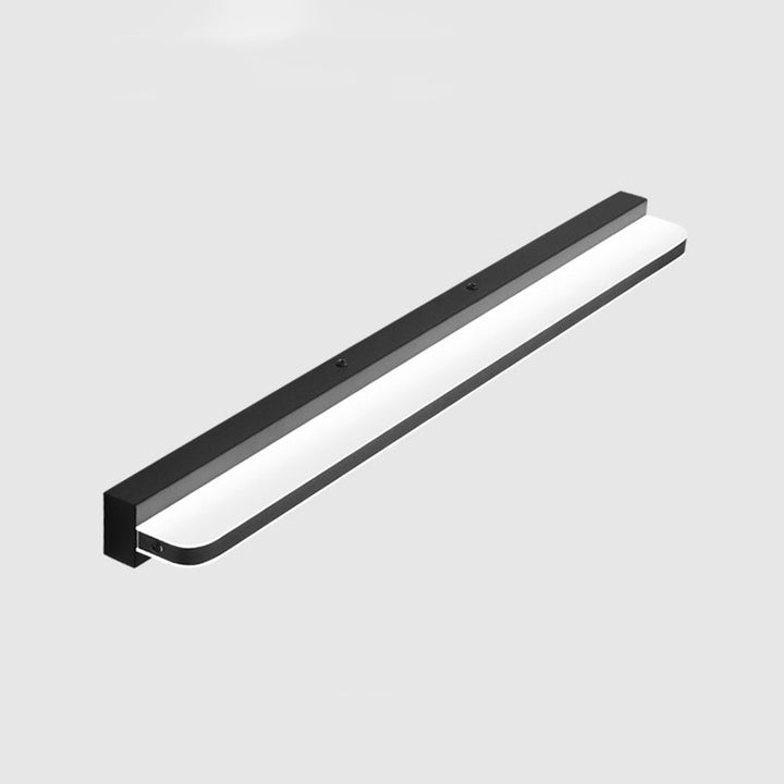 Modern Minimalist Waterproof Rectangular Stainless Steel Acrylic LED Vanity Light Wall Scone Lamp For Bathroom