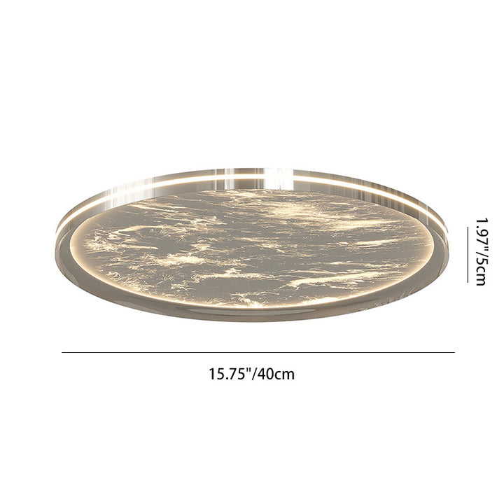 Plafonnier LED rond cylindrique moderne minimaliste en aluminium et acrylique pour chambre à coucher 