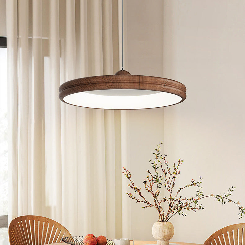 Suspension LED en fer et acrylique, ronde et cylindrique, au design minimaliste moderne, pour salon 