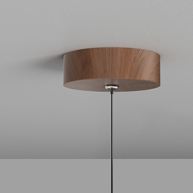 Suspension LED en fer et acrylique, ronde et cylindrique, au design minimaliste moderne, pour salon 