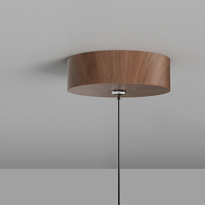 Modern Minimalist Round Cylindrical Iron Acrylic LED Pendant Light For Living Room