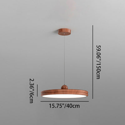 Modern Minimalist Round Cylindrical Iron Acrylic LED Pendant Light For Living Room