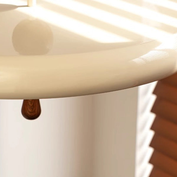 Modern Minimalist Round Cylindrical Spherical Teardrop Iron Acrylic LED Semi-Flush Mount Ceiling Light For Bedroom