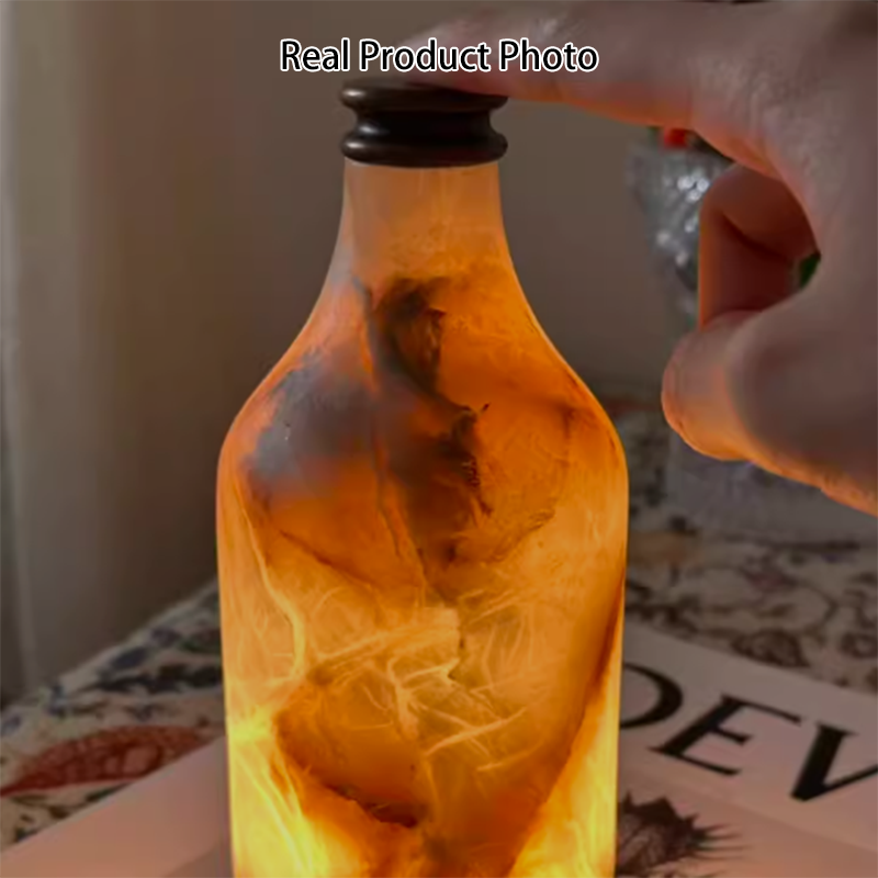 Modern Stepless Dimming Marble Table Lamp - Natural Stone LED Ambient Desk Lamp For Bedroom