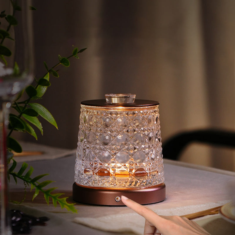 Modern 2-in-1 Multifunctional Lamp Cup Table Lamp - Cylindrical Eye-Caring LED Aluminum Glass Desk Lamp For Bedroom