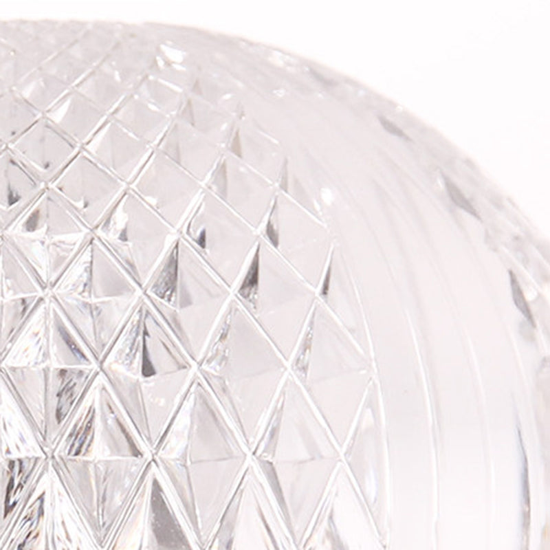 Modern Microphone Shape Stepless Dimming Table Lamp - Diamond Texture Shade LED Bedside Lamp For Bedroom