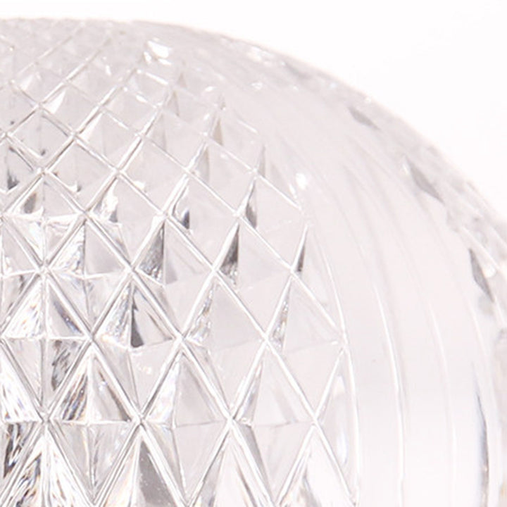 Modern Microphone Shape Stepless Dimming Table Lamp - Diamond Texture Shade LED Bedside Lamp For Bedroom