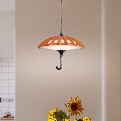 Lustre à LED en aluminium acrylique avec parapluie créatif contemporain pour salon 