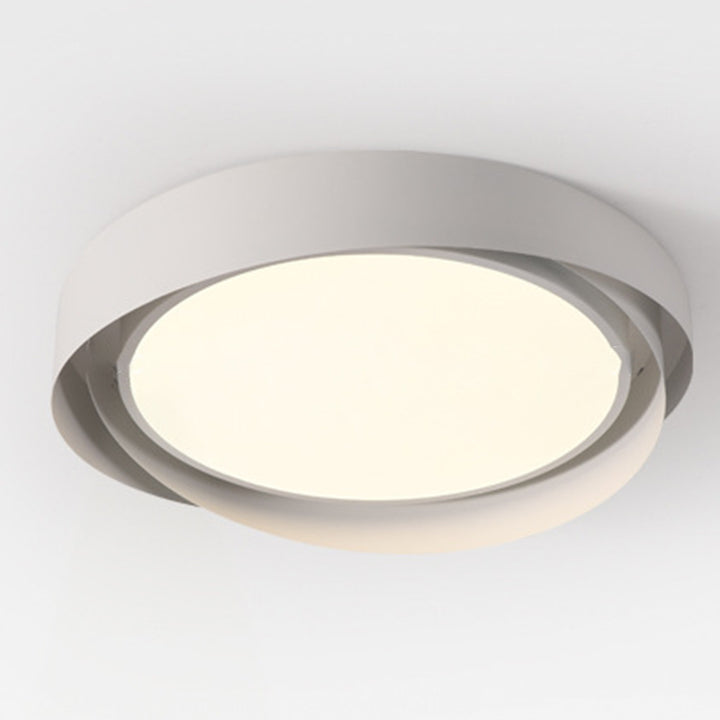 Plafonnier LED rond en fer acrylique nordique contemporain pour salon 