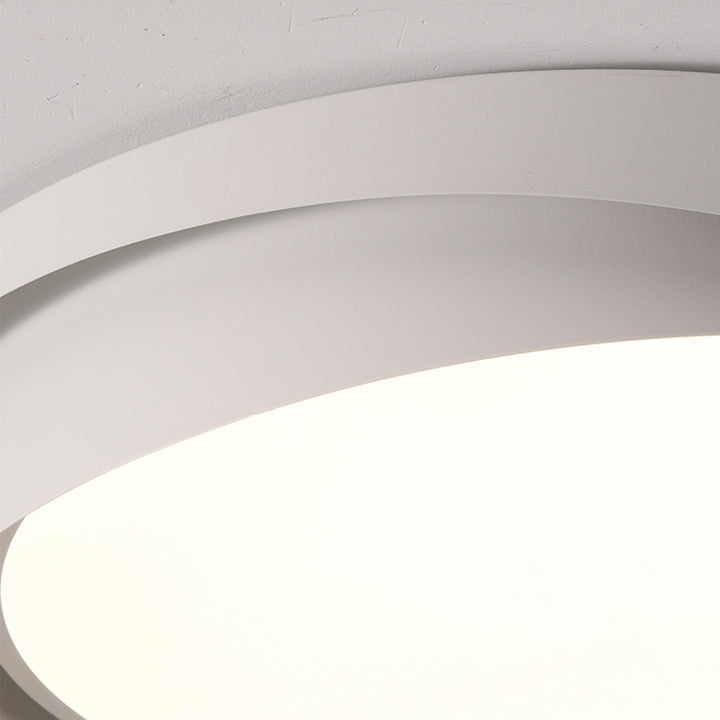 Plafonnier LED rond en fer acrylique nordique contemporain pour salon 