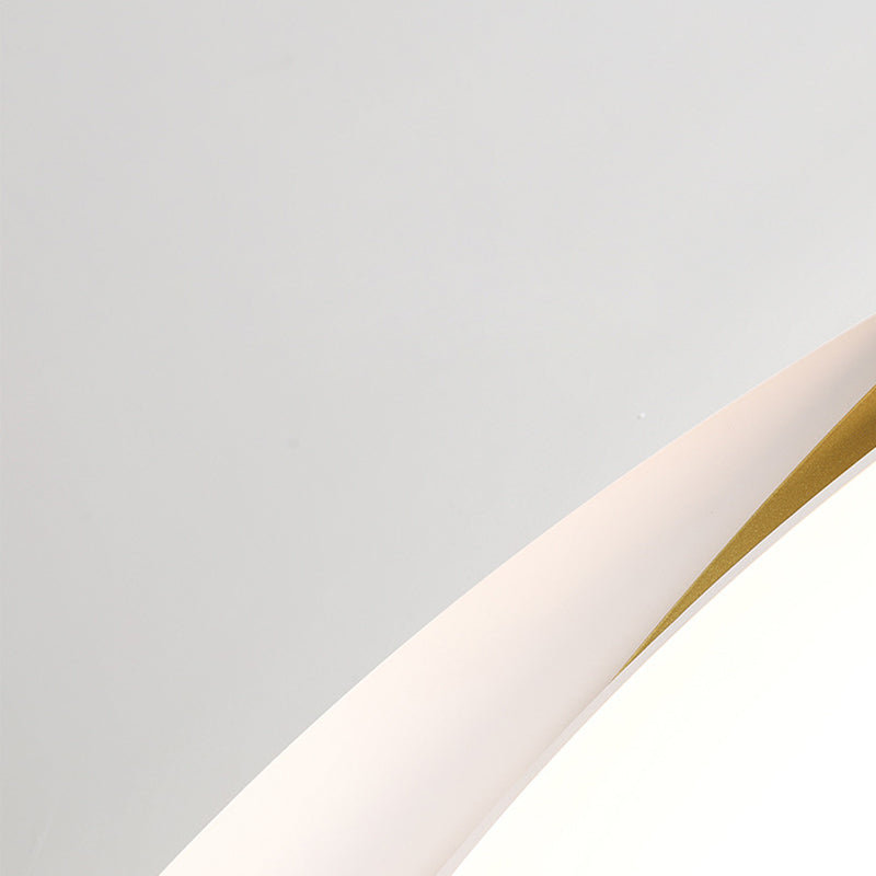 Plafonnier LED rond en fer acrylique nordique contemporain pour salon 