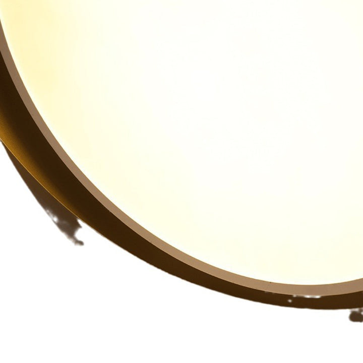 Plafonnier LED rond en fer acrylique nordique contemporain pour salon 